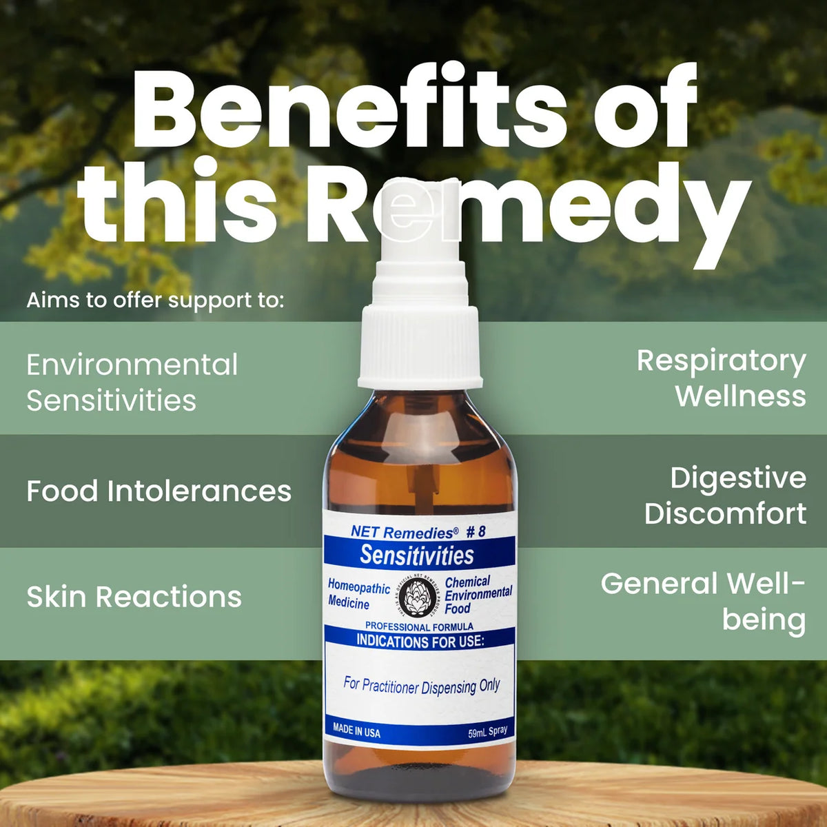 NET Homeopathic Remedies® #8 SENSITIVITIES