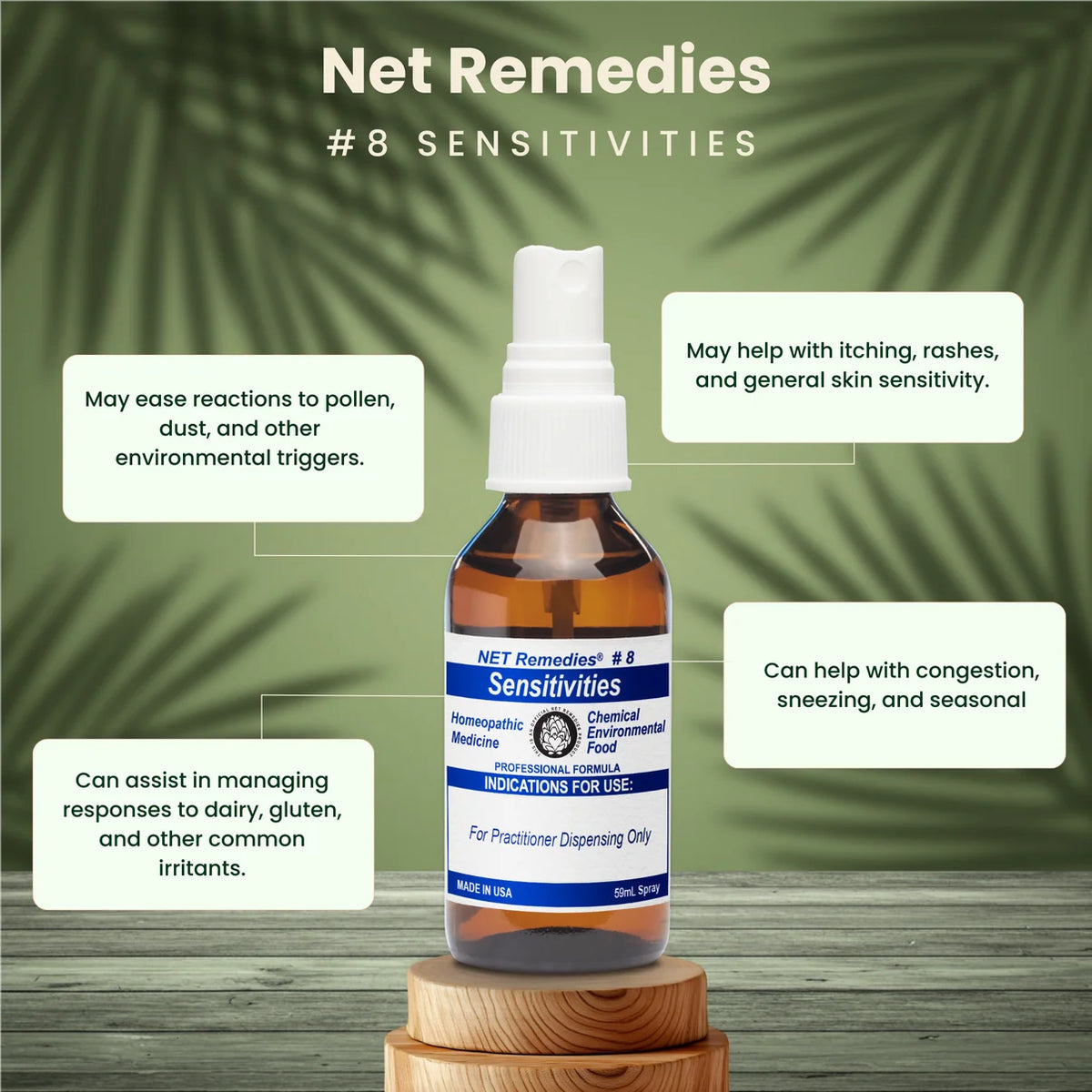 NET Homeopathic Remedies® #8 SENSITIVITIES
